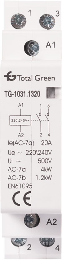 Contactor Modular 2P 1ND 20A